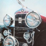 '1928 Cadillac' Pastel, 16 x 20.