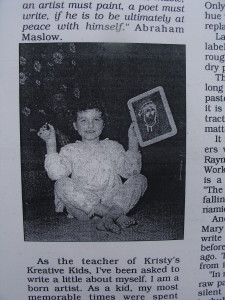 Kristy at age 6