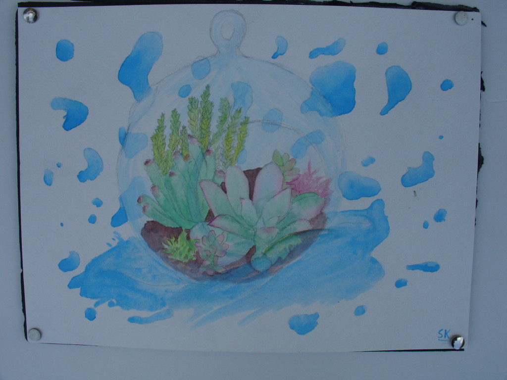 Exemplary Award of Excellence "Frivolity" Watercolor by Sophia Kamrass (14) (c) 2018 Ages 7- 18 category
