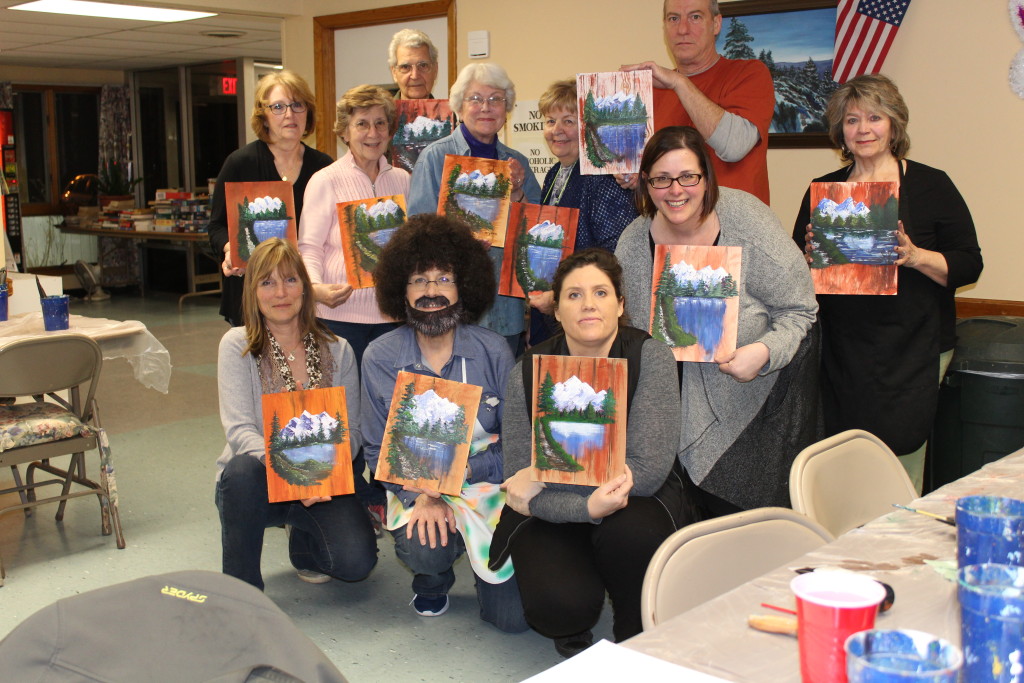 Ulster County Art Assn. April 2, 2019 Bob Ross Demonstration by Kristy Bishop