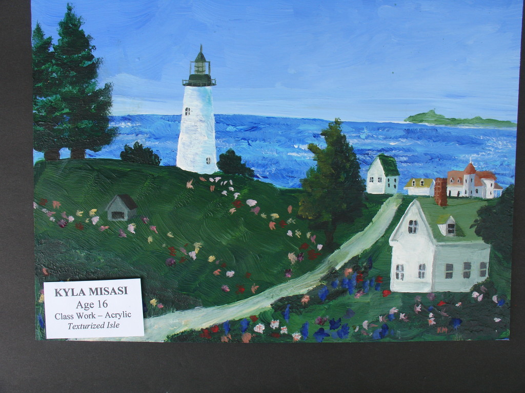 Best of Show (ages 12-16) "Texturized Isle" by Kyla Misasi (16)