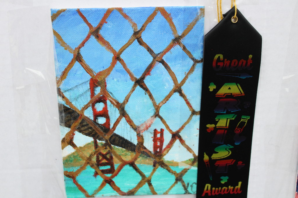 Great Artist Katie Cushman (11) "Golden Gate Bridge" Ages 10 - 13